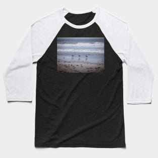 California Beach Birds Chilling on the Sunny Beach Photo V2 Baseball T-Shirt